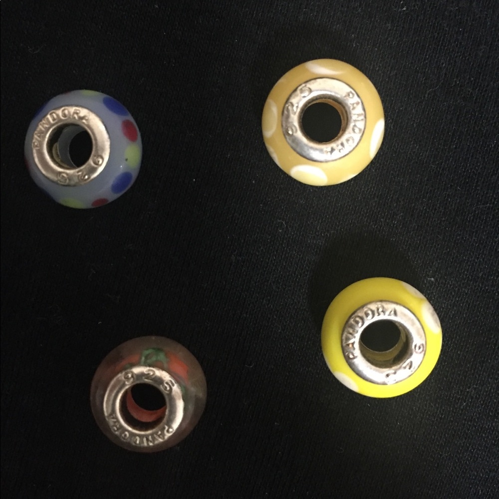 polka dot Pandora beads